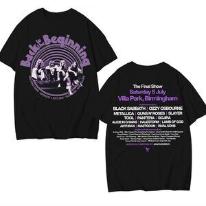 Ozzy Osbourne Final Show Tee, Black Sabbath 2025 Tour 2 Sided Shirt